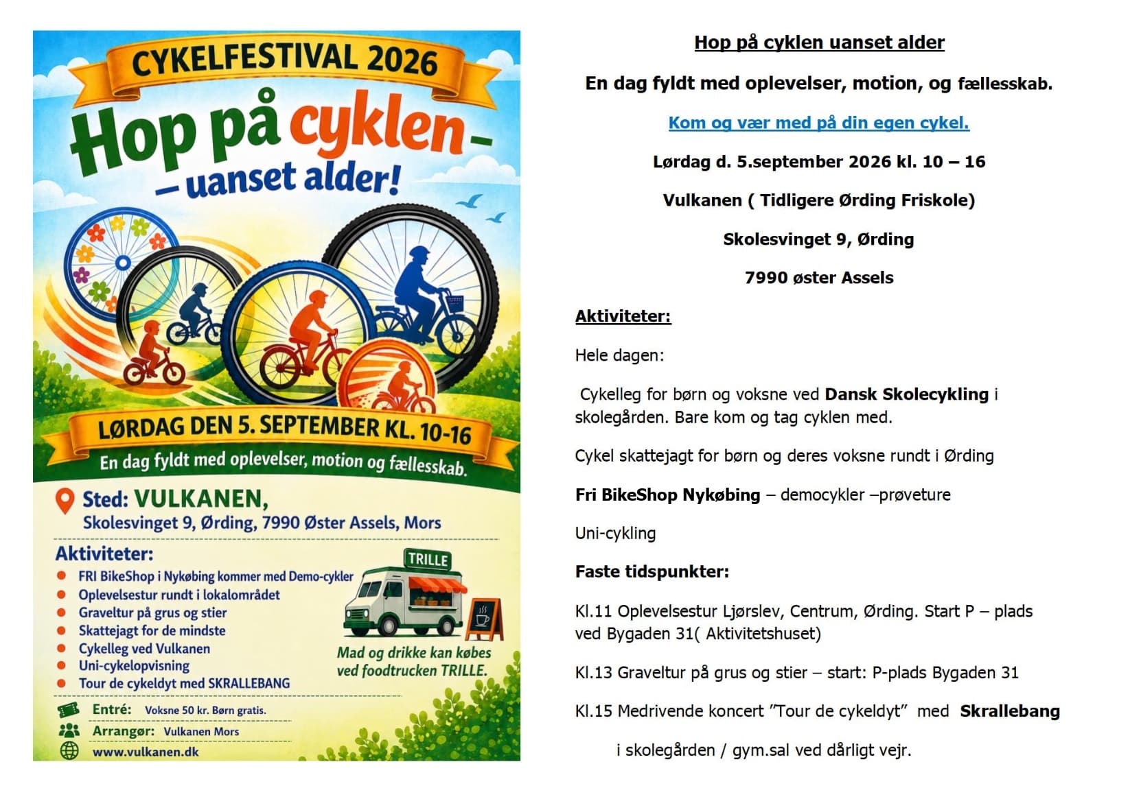 Hop på cyklen